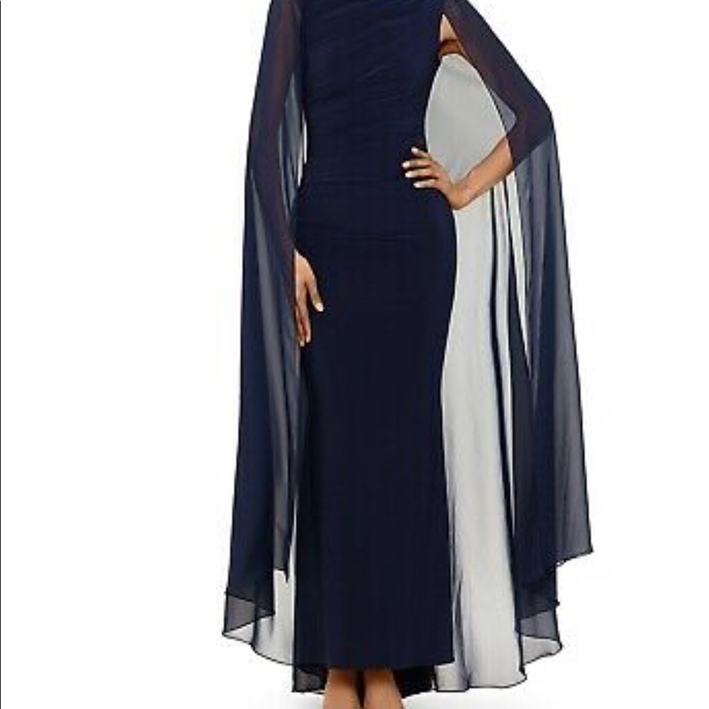 Betsy & Adam cape gown